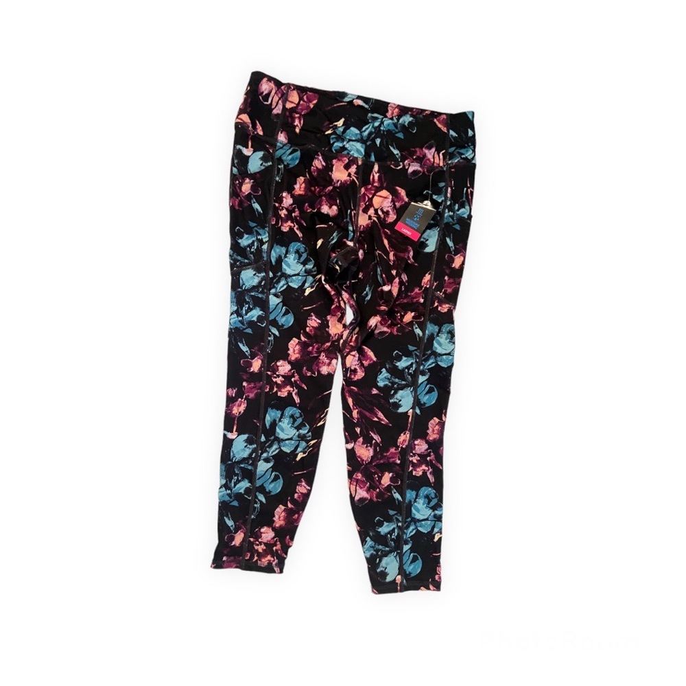 Women’s  Black Floral Leggings Size Large new